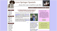 Desktop Screenshot of love-springer-spaniels.com